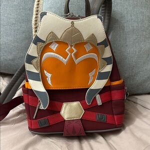 Star Wars loungefly Asoka Backpack - Red and Orange